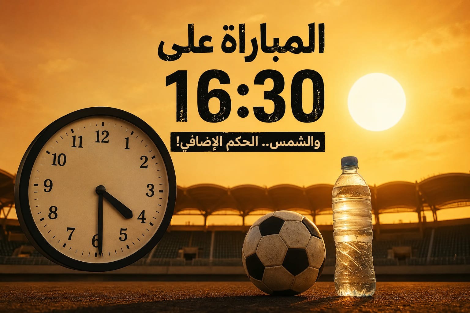  الرابعة والنصف... حين تصبح الشمس جزءاً من خطة البطولة الوطنية لكرة القدم 