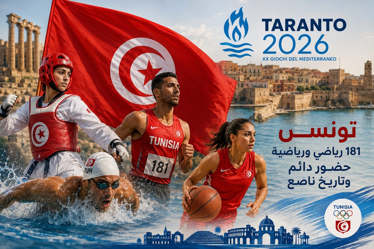 تارانتو 2026... عندما تسافر تونس بذاكرة أكبر من ميدالياتها
