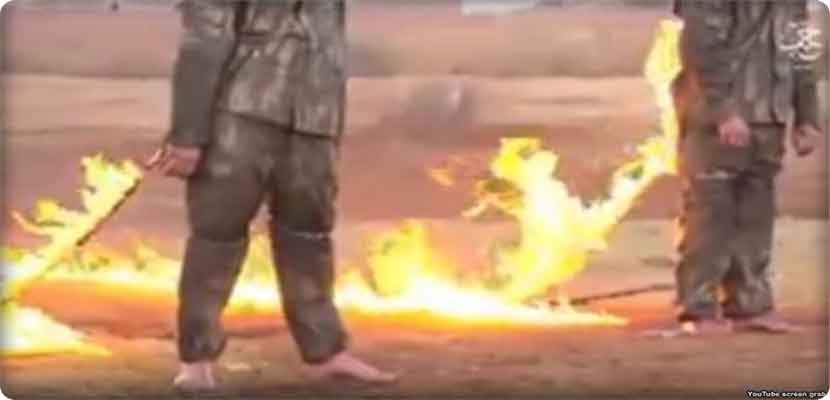 صورة من الفيديو الذي بثه داعش