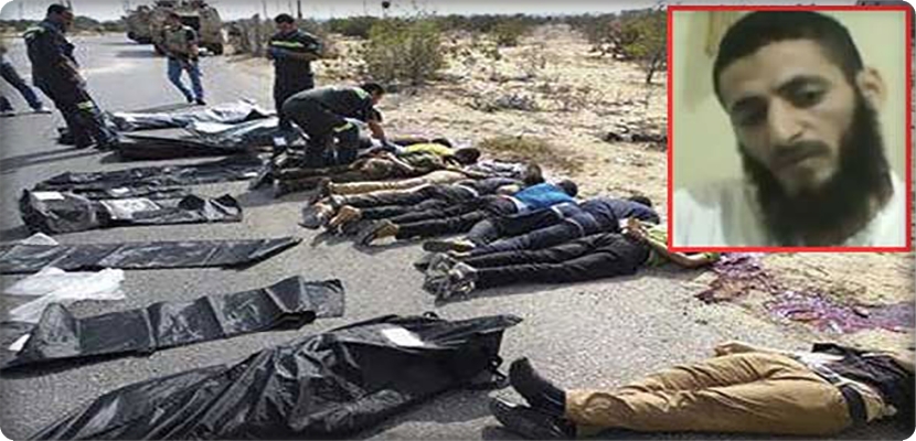الإرهابي عادل حبارة لحظات قبل إعدامه